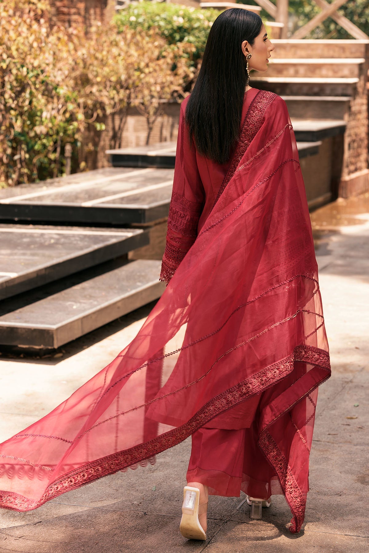 3385-DARA-KHSHAN EMBROIDERED LAWN STITCHED