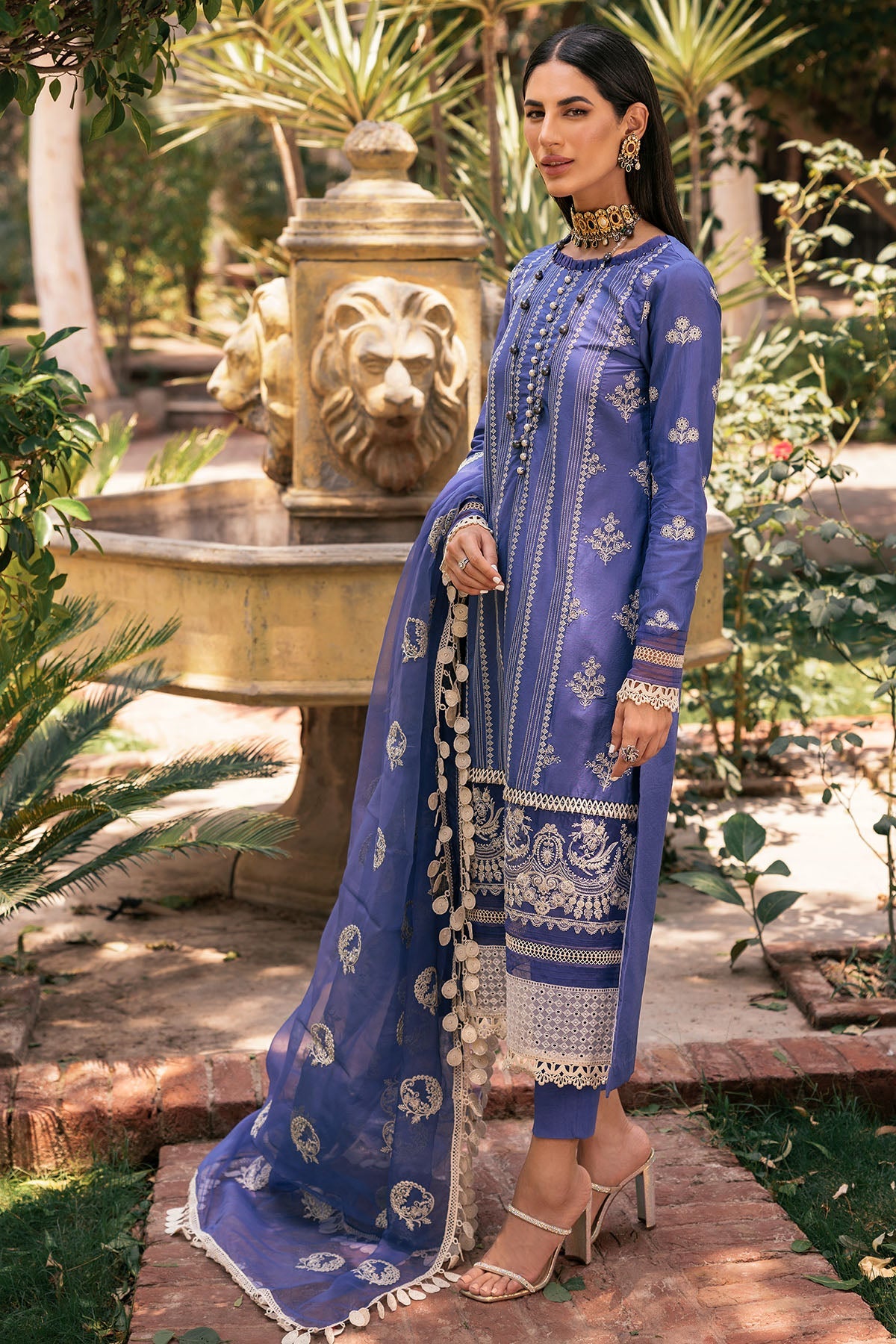 3388-MURSEL EMBROIDERED LAWN UNSTITCHED