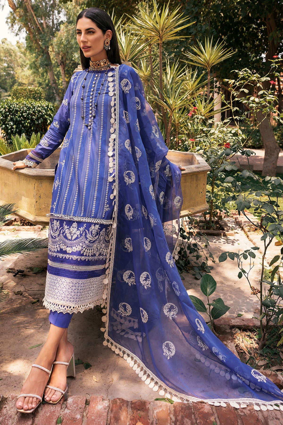 3388-MURSEL EMBROIDERED LAWN UNSTITCHED