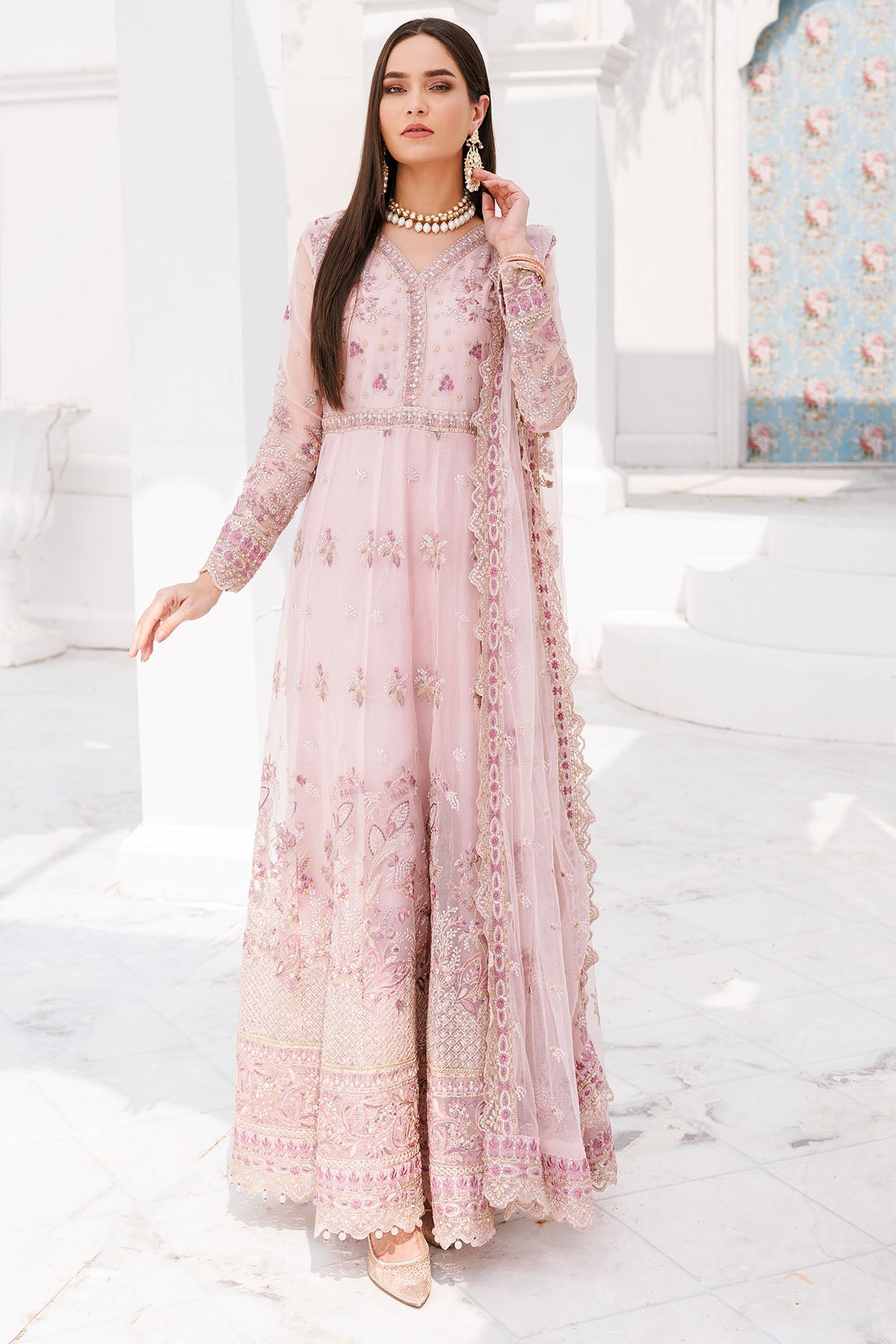 3398-SKEENA EMBROIDERED ORGANZA UNSTITCHED