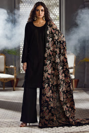3412-AUTUMNAL-RANGE EMBROIDERED PASHMINA BLEND SHAWL UNSTITCHED