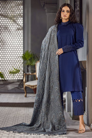 3414-KHAYAL EMBROIDERED PASHMINA BLEND SHAWL UNSTITCHED