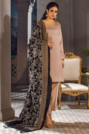 3416-ROSE-PETAL EMBROIDERED PASHMINA BLEND SHAWL UNSTITCHED