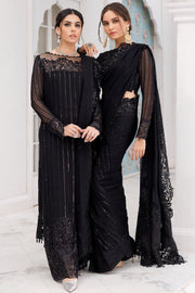 3463-OPAL EMBROIDERED BEMBERG CHIFFON UNSTITCHED