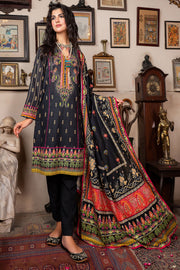 3479-PRINT-A EMBROIDERED KHADDAR UNSTITCHED