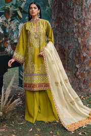 3481-HIRAYA EMBROIDERED COTTON SATIN STITCHED