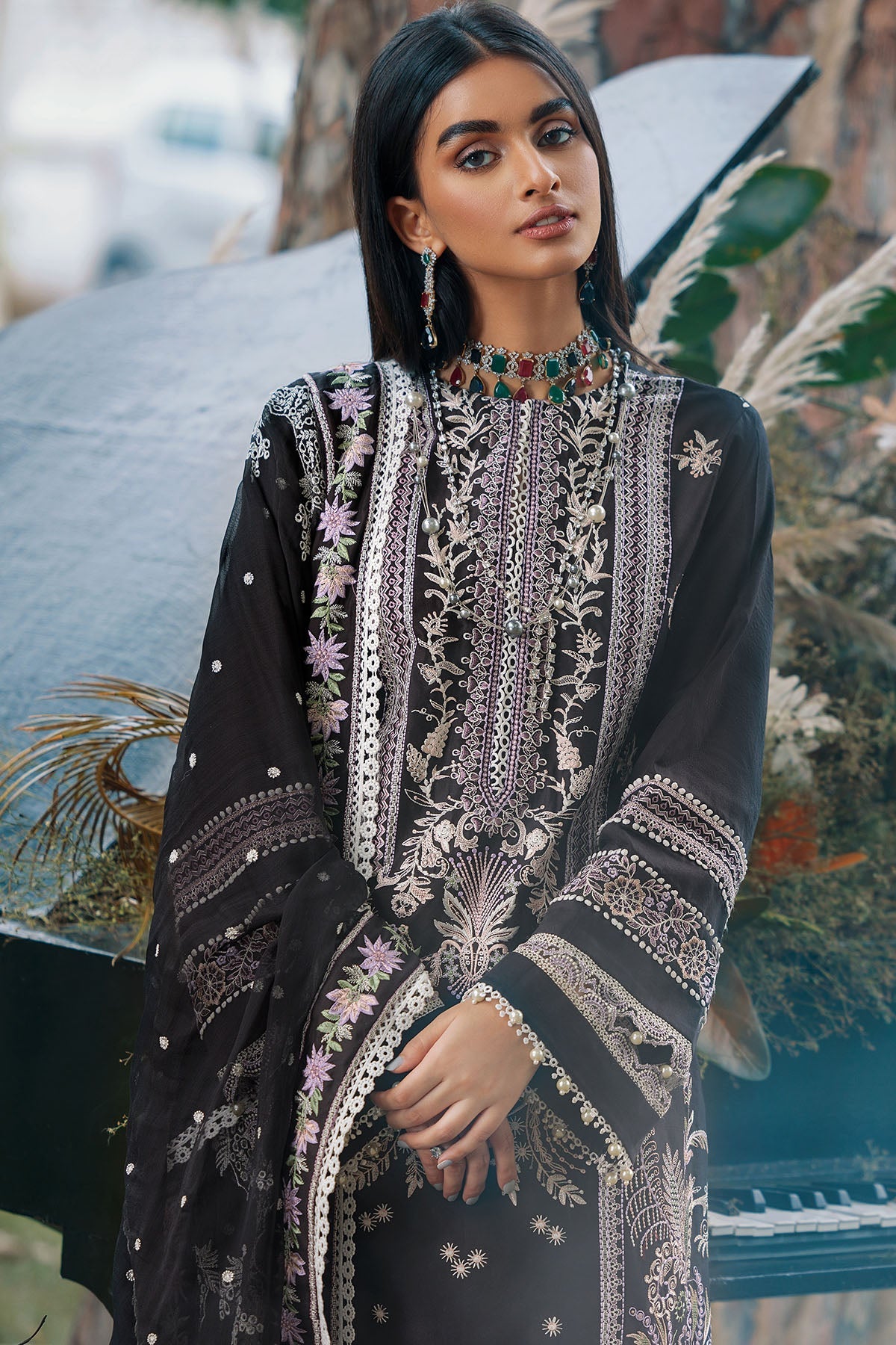 3482-MOKSHA EMBROIDERED COTTON SATIN UNSTITCHED