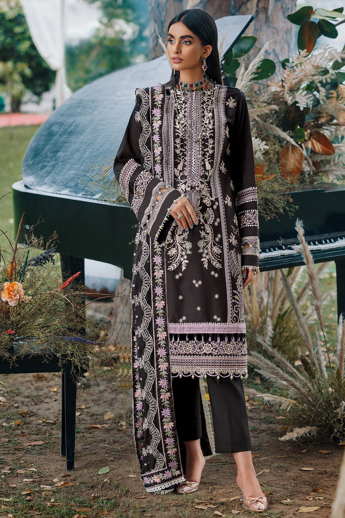 3482-MOKSHA EMBROIDERED COTTON SATIN STITCHED