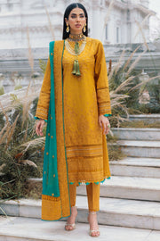 3483-DIWA EMBROIDERED COTTON SATIN UNSTITCHED