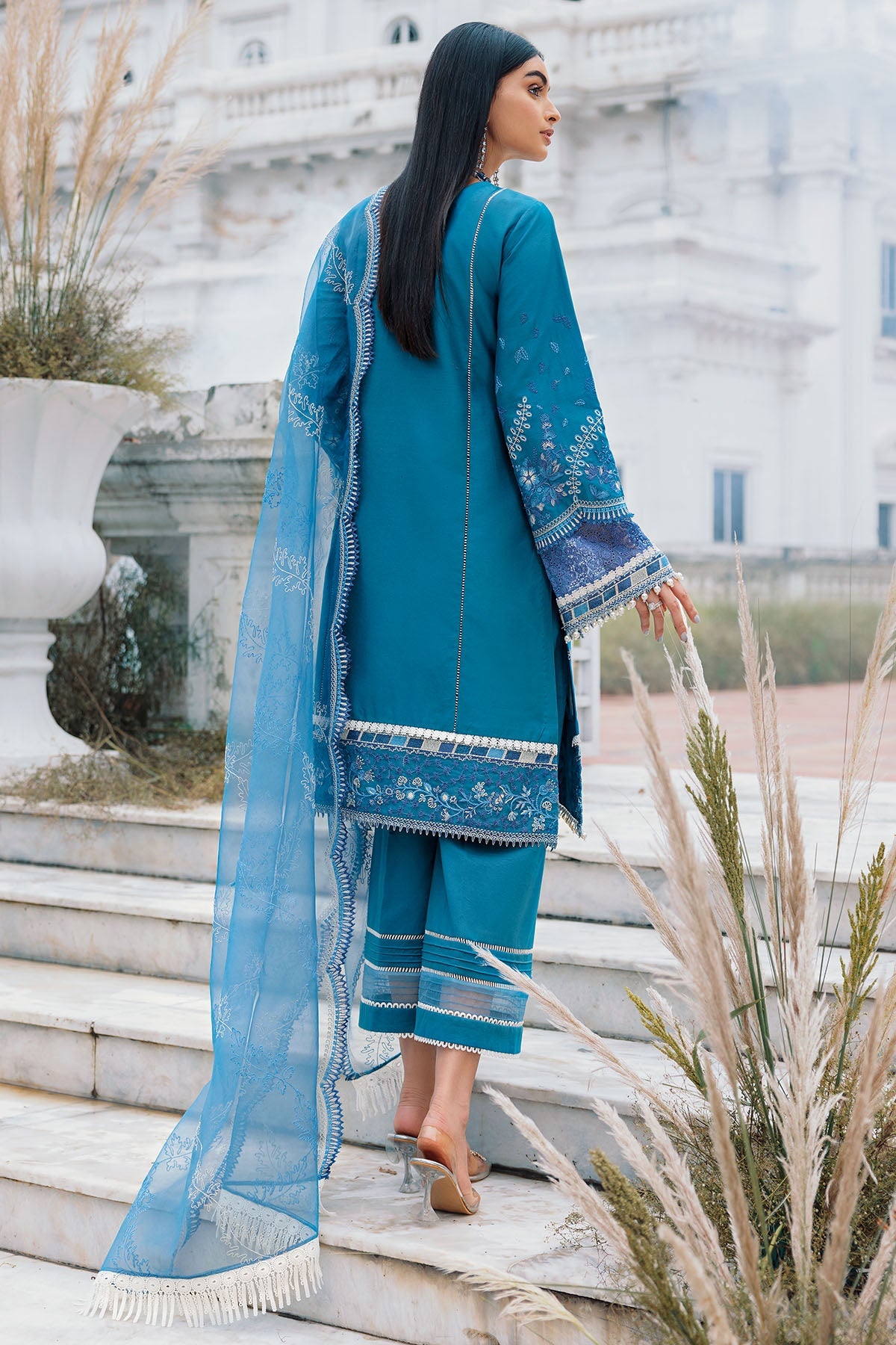 3486-CYNARA EMBROIDERED COTTON SATIN UNSTITCHED