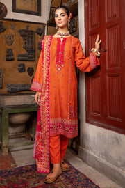 3495-PRINT-A EMBROIDERED KHADDAR UNSTITCHED