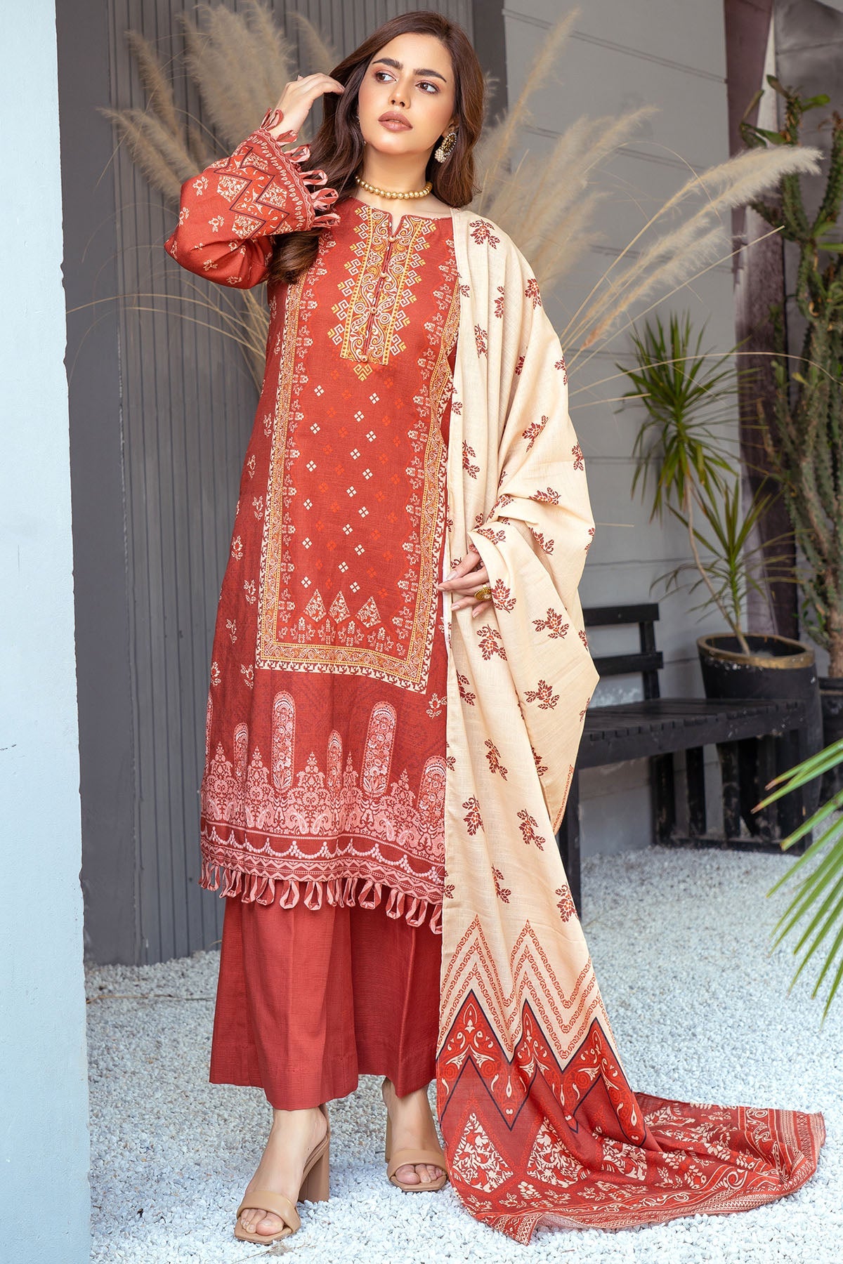 3498-PRINT-A DIGITAL PRINTED KHADDAR UNSTITCHED