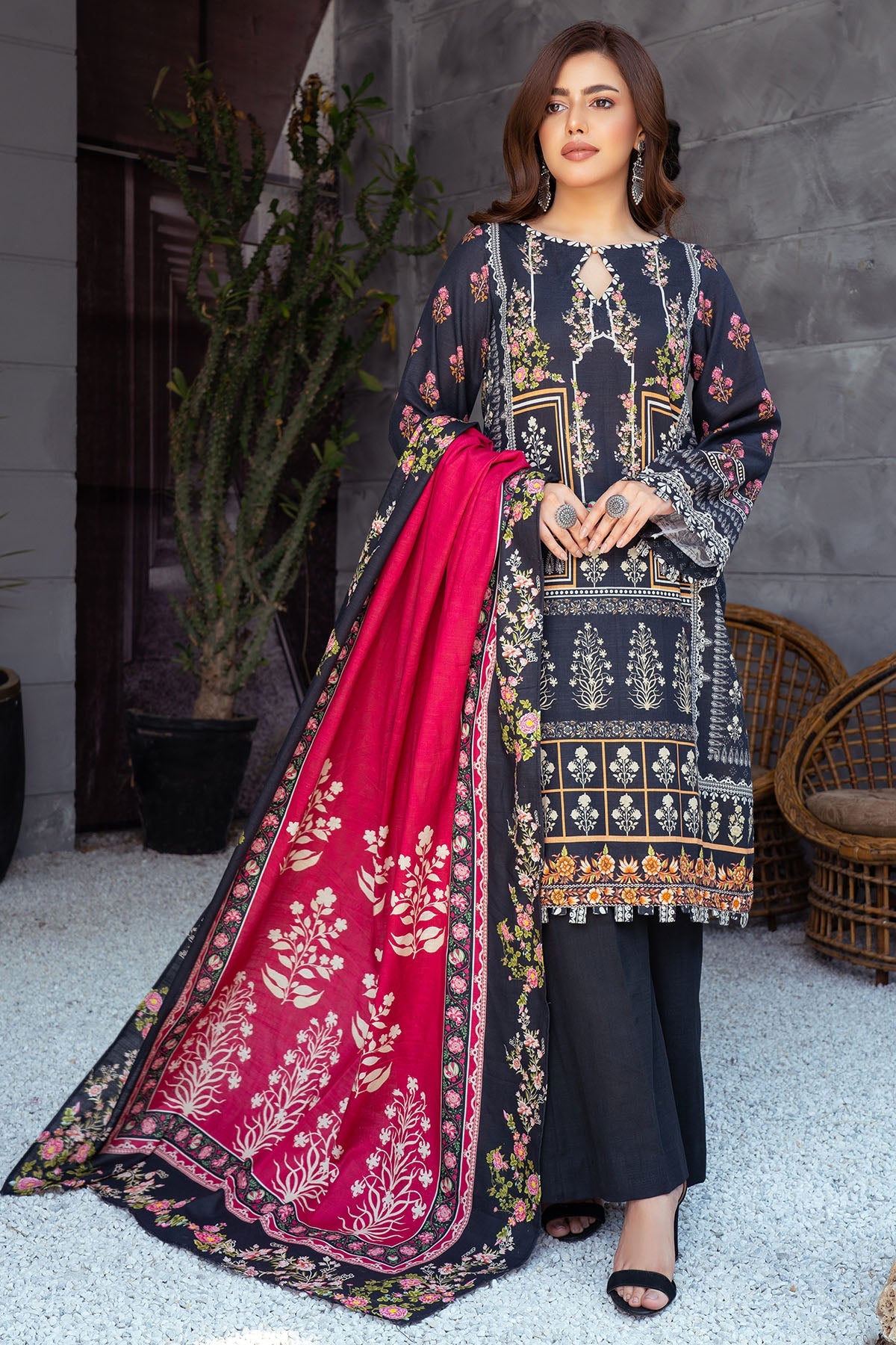 3500-PRINT-A DIGITAL PRINTED KHADDAR UNSTITCHED