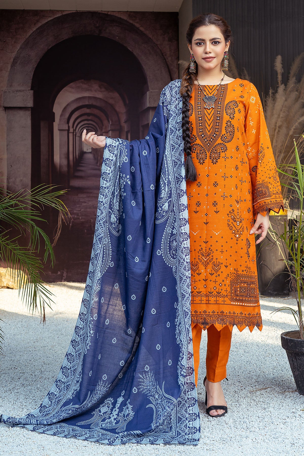 3505-PRINT-A DIGITAL PRINTED KHADDAR UNSTITCHED