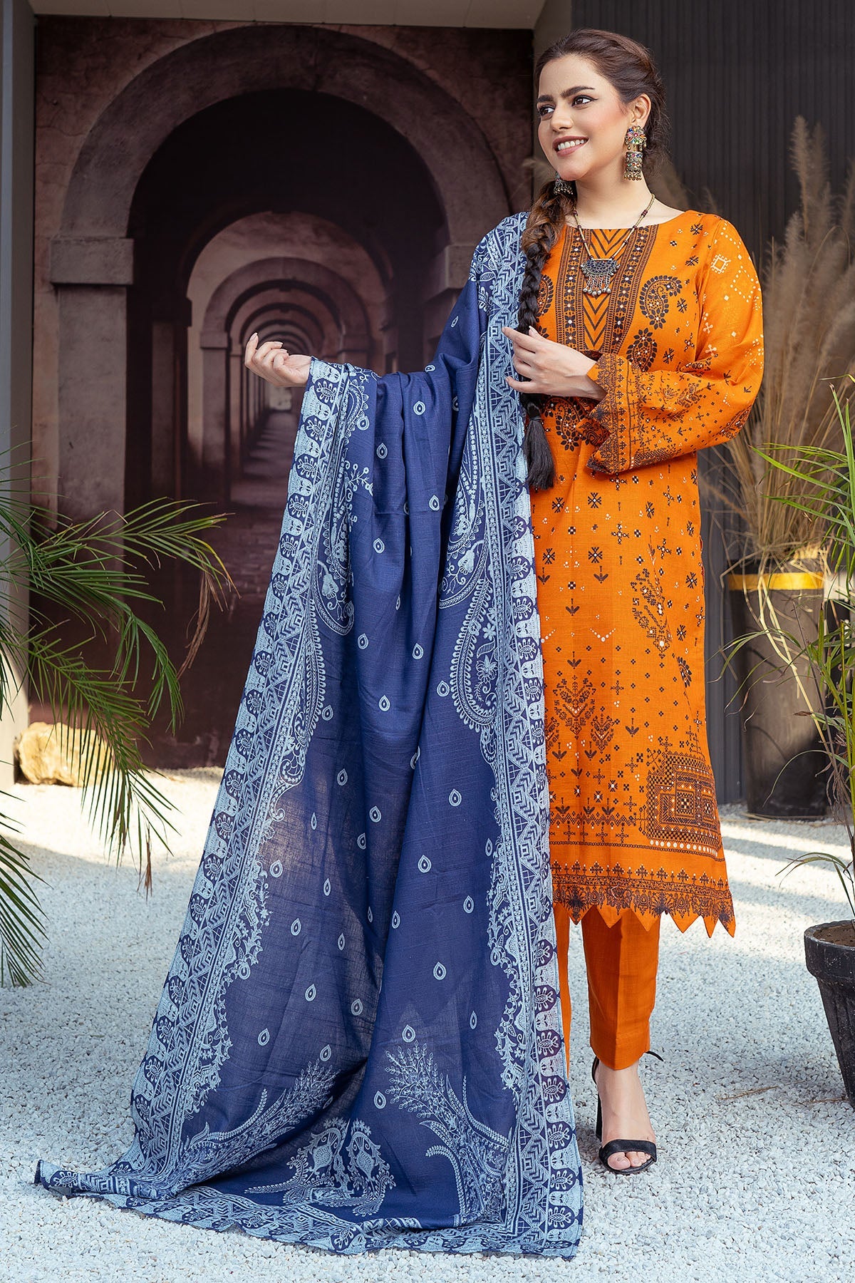 3505-PRINT-A DIGITAL PRINTED KHADDAR UNSTITCHED