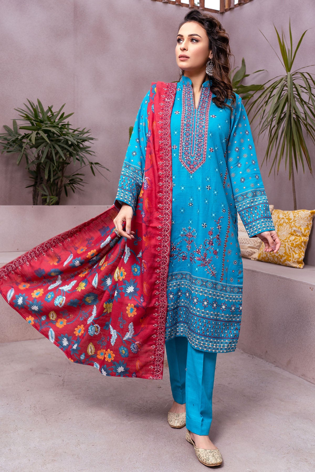 3507-ROCHEL DIGITAL PRINTED KHADDAR UNSTITCHED
