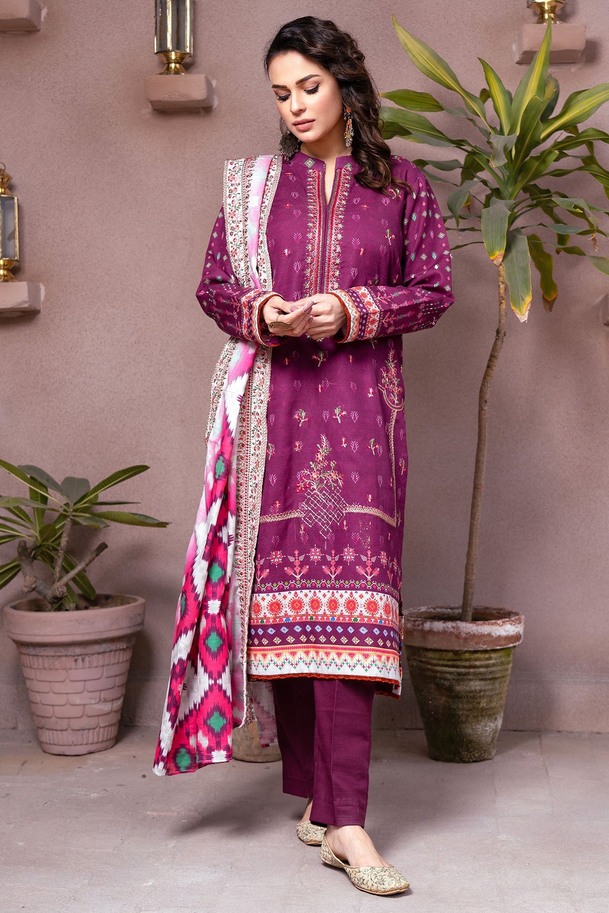 3508-JOEY DIGITAL PRINTED KHADDAR UNSTITCHED