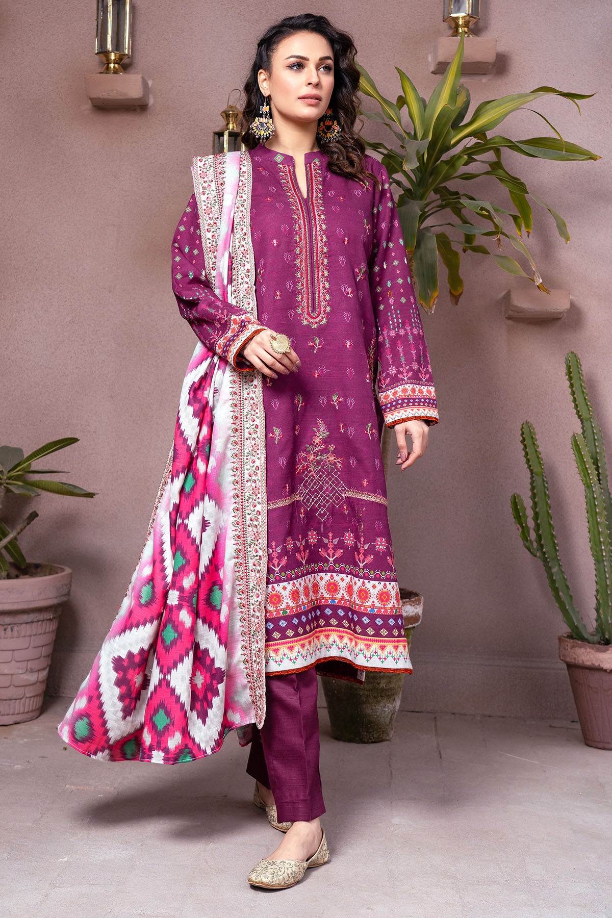 3508-JOEY DIGITAL PRINTED KHADDAR UNSTITCHED
