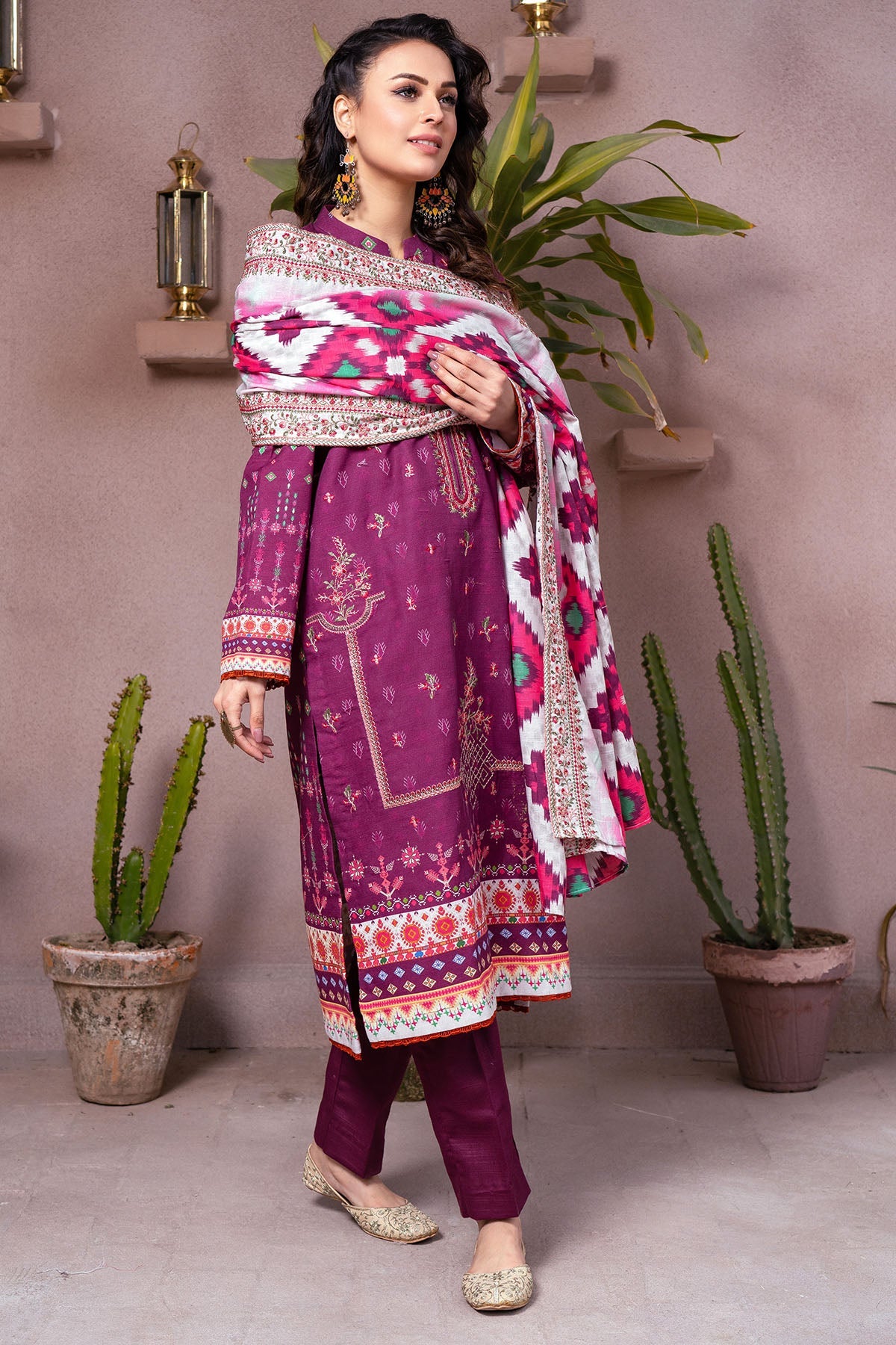 3508-JOEY DIGITAL PRINTED KHADDAR UNSTITCHED