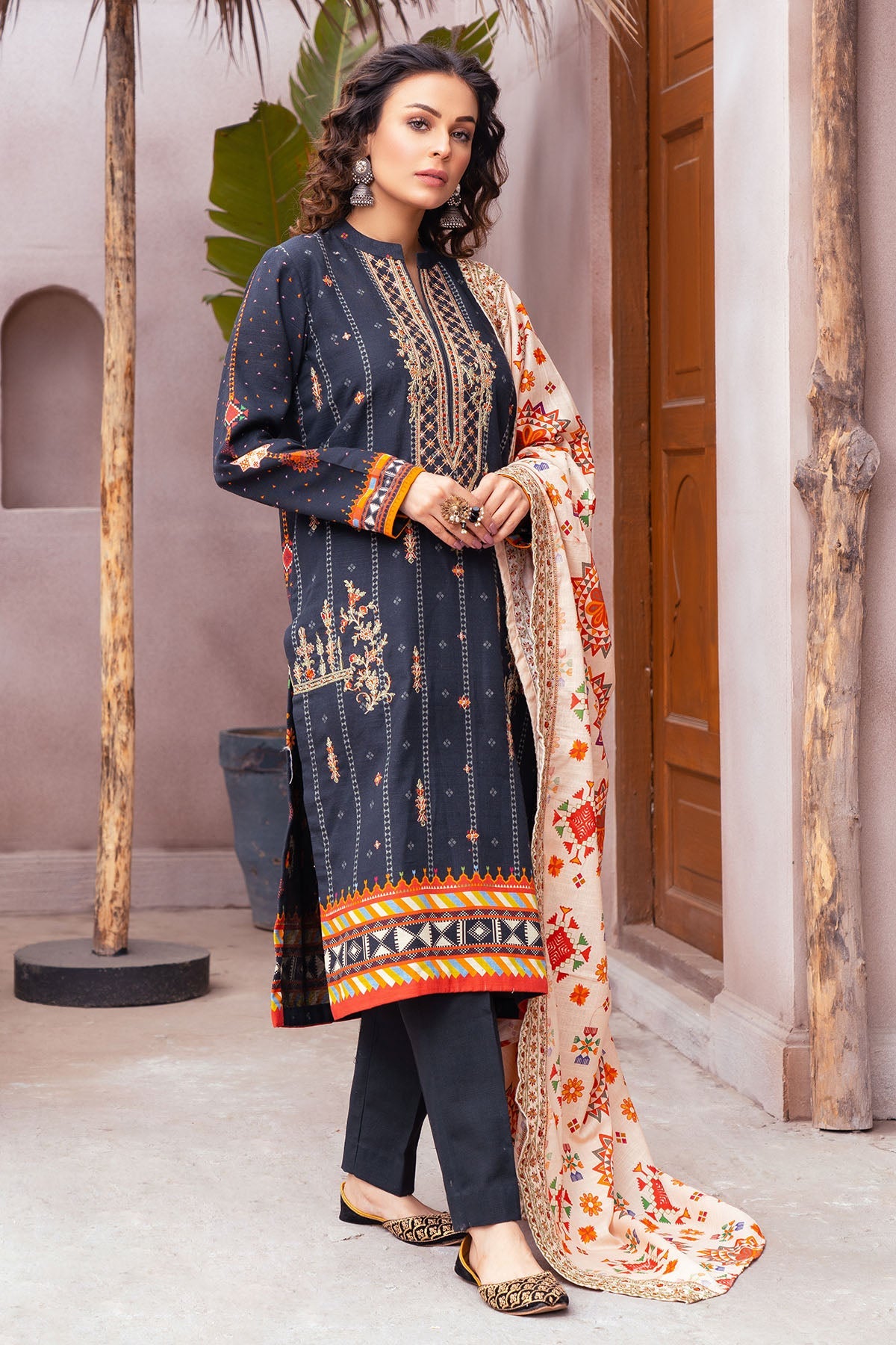 3509-ROSS DIGITAL PRINTED KHADDAR UNSTITCHED