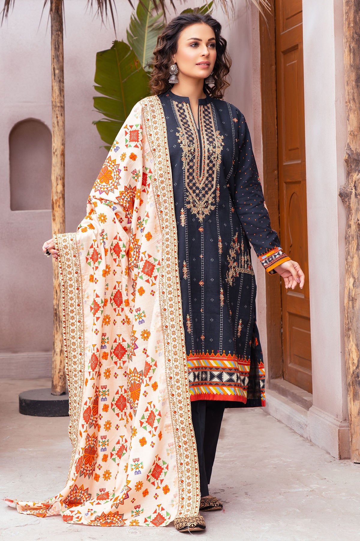 3509-ROSS DIGITAL PRINTED KHADDAR UNSTITCHED