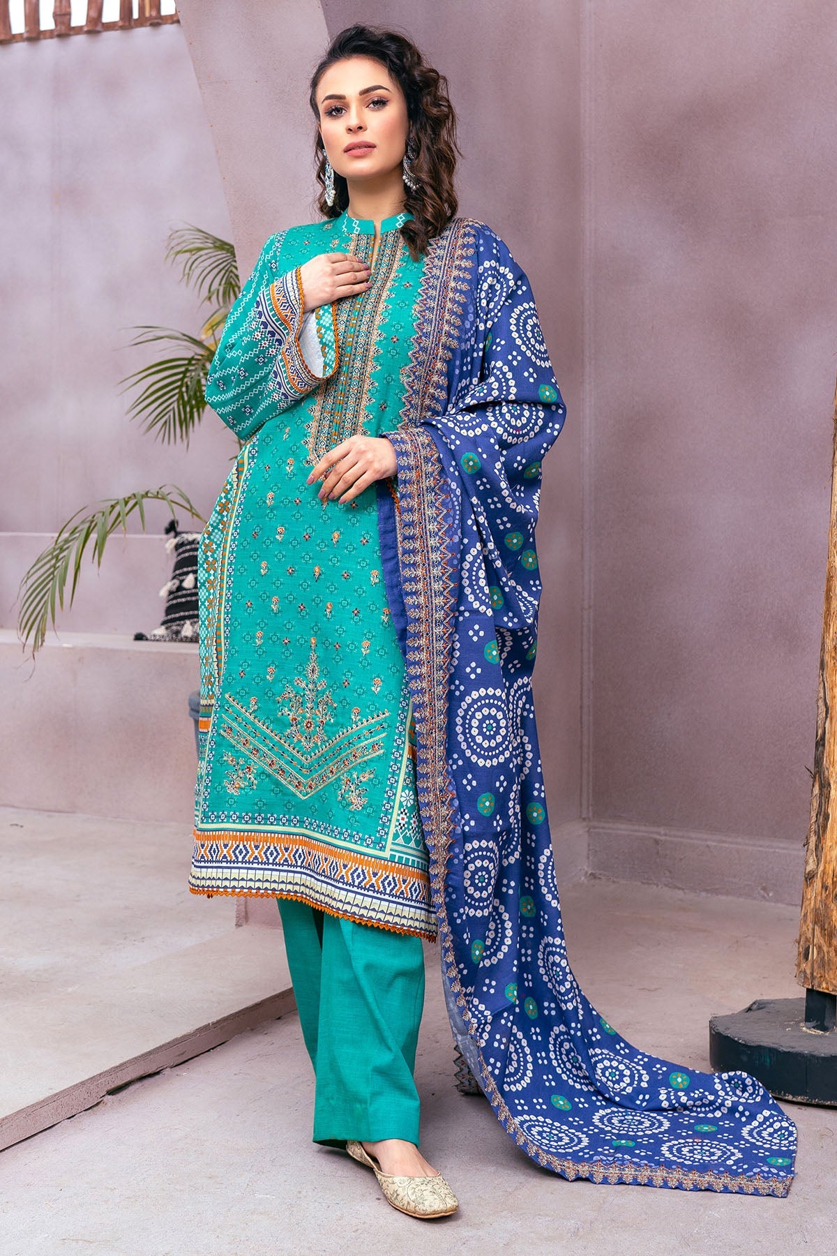3512-CHANDLER DIGITAL PRINTED KHADDAR UNSTITCHED