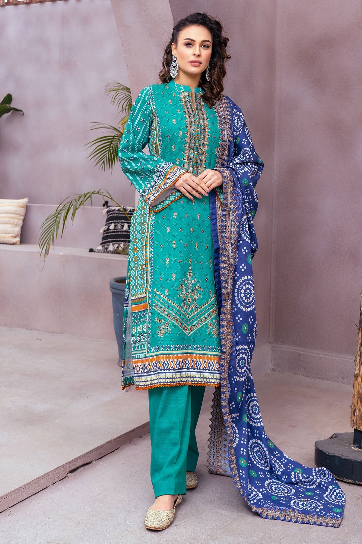 3512-CHANDLER DIGITAL PRINTED KHADDAR UNSTITCHED
