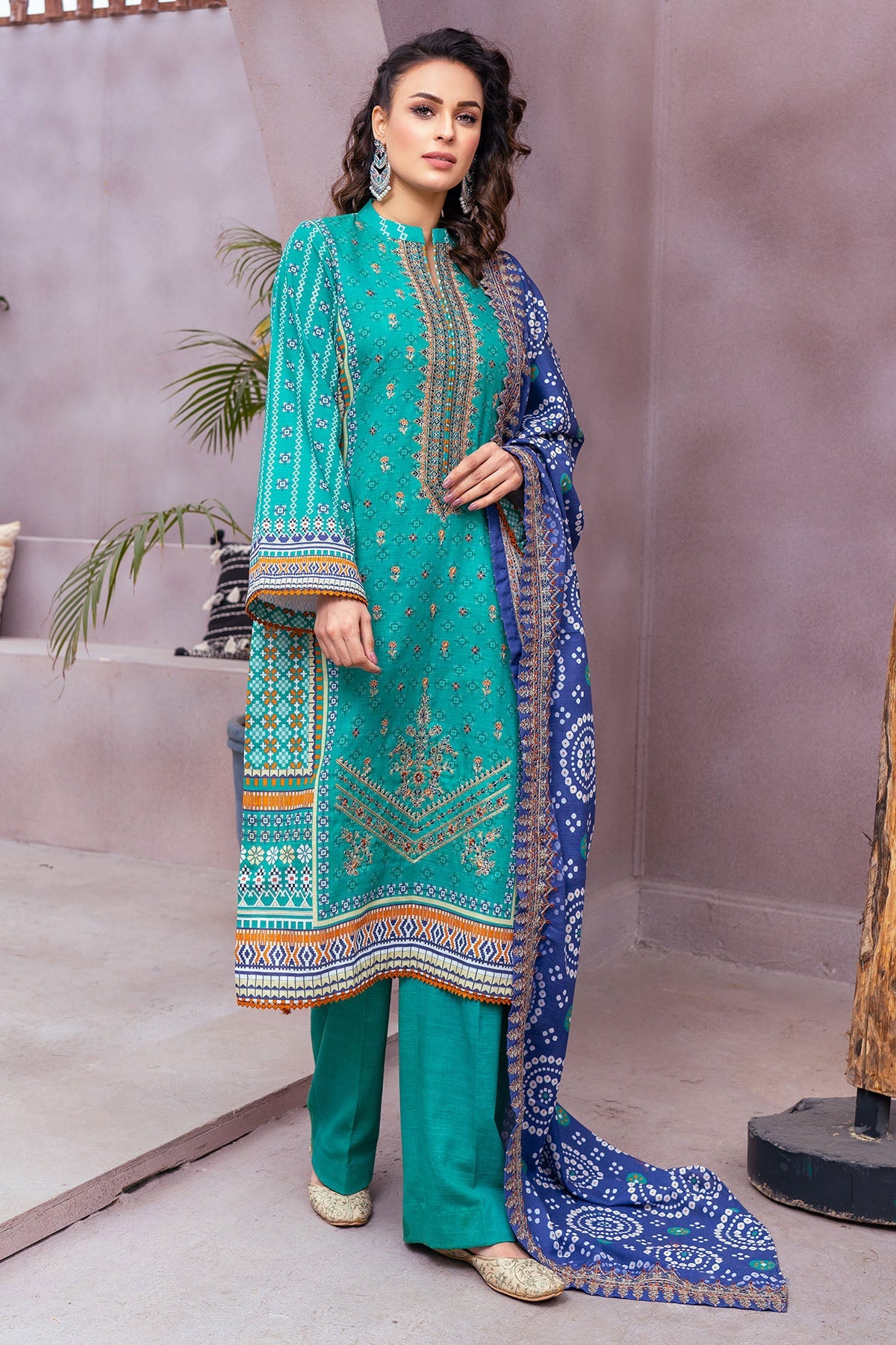 3512-CHANDLER DIGITAL PRINTED KHADDAR UNSTITCHED