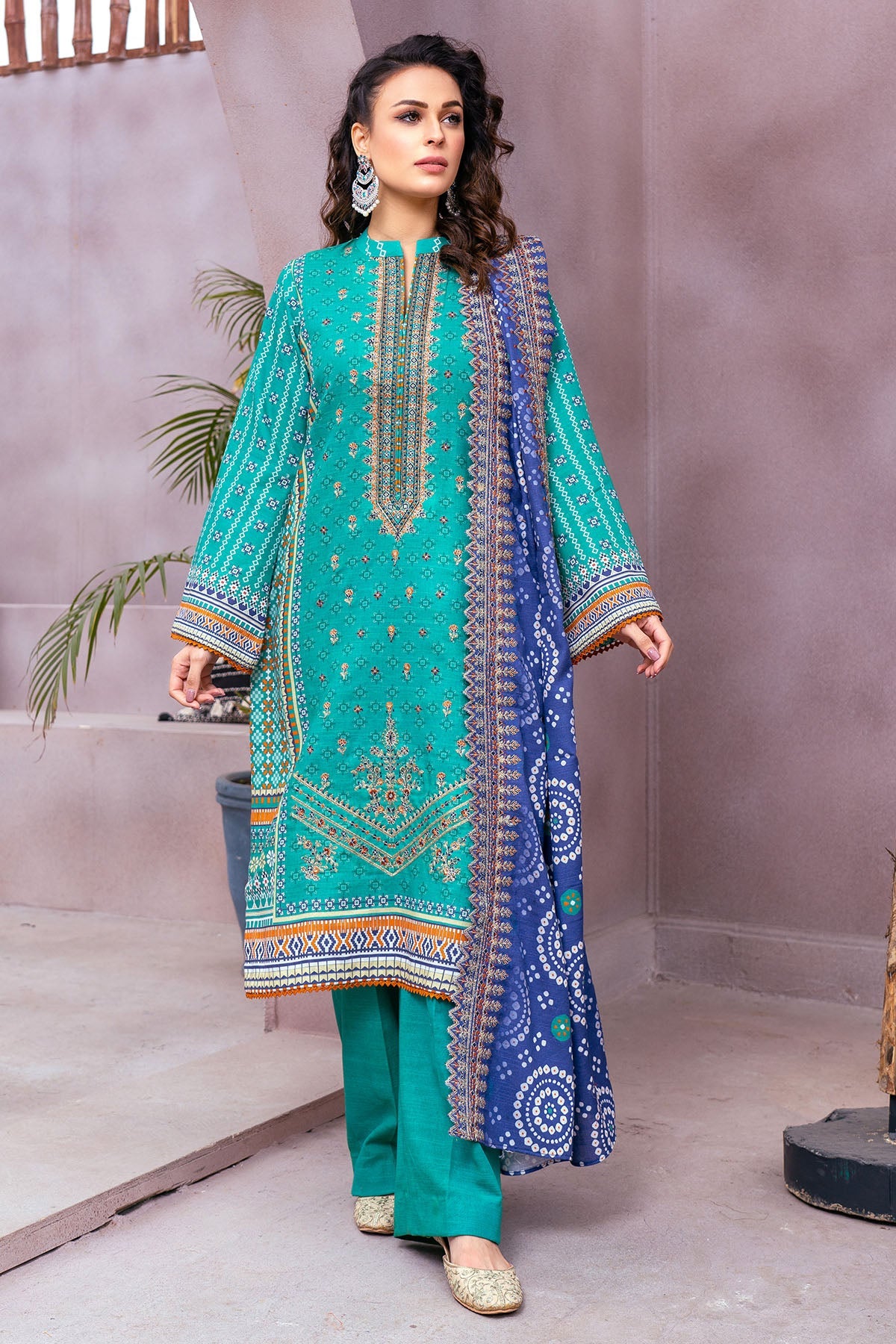 3512-CHANDLER DIGITAL PRINTED KHADDAR UNSTITCHED