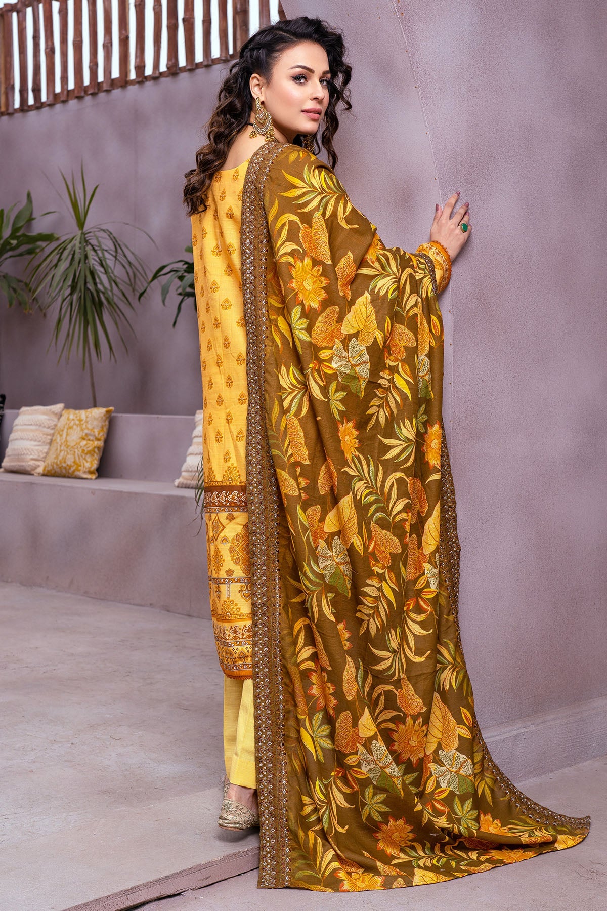 3513-GINA DIGITAL PRINTED KHADDAR UNSTITCHED