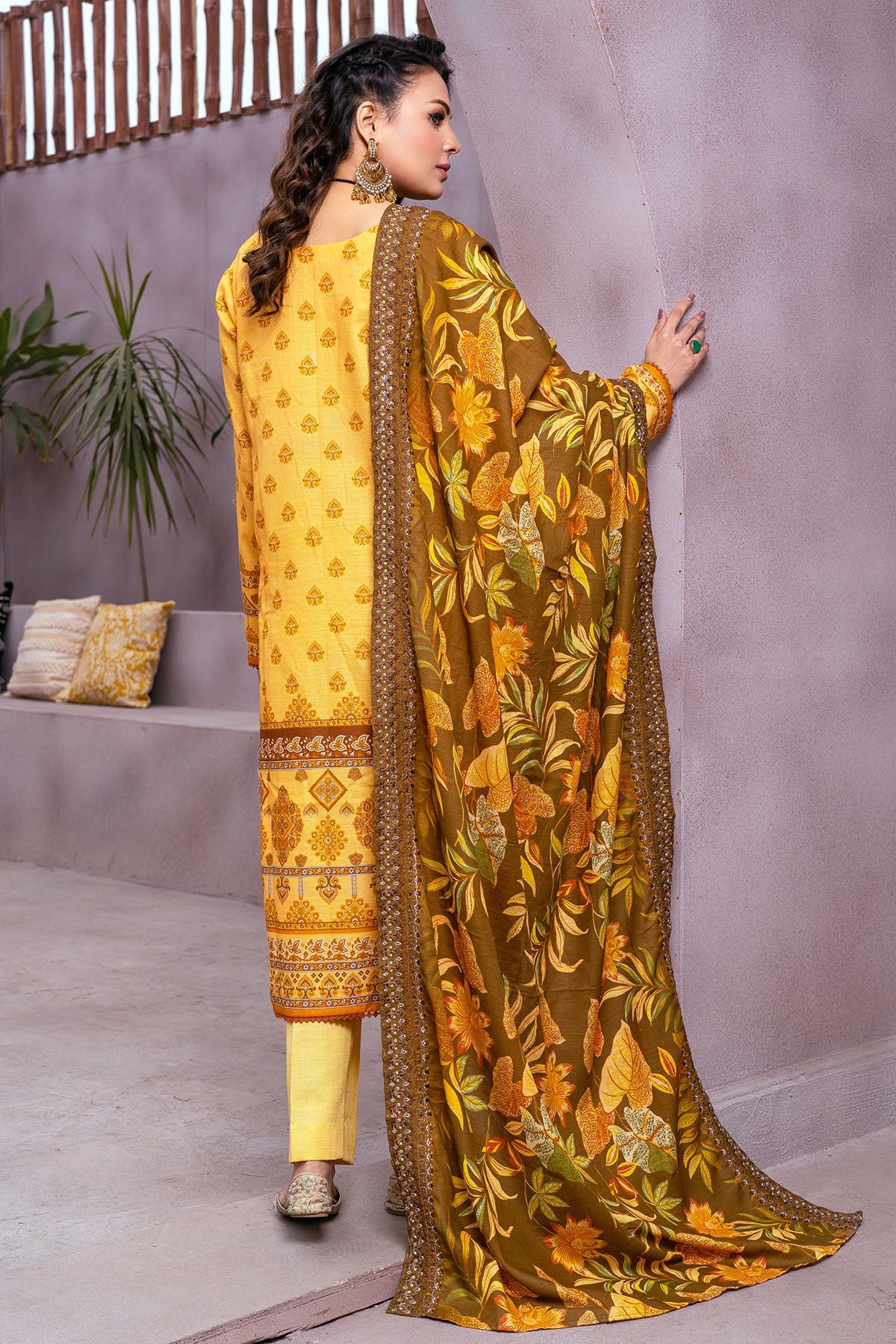 3513-GINA DIGITAL PRINTED KHADDAR UNSTITCHED