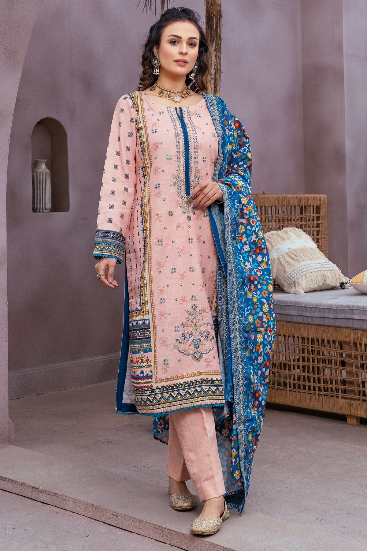 3515-HOWARD DIGITAL PRINTED KHADDAR UNSTITCHED