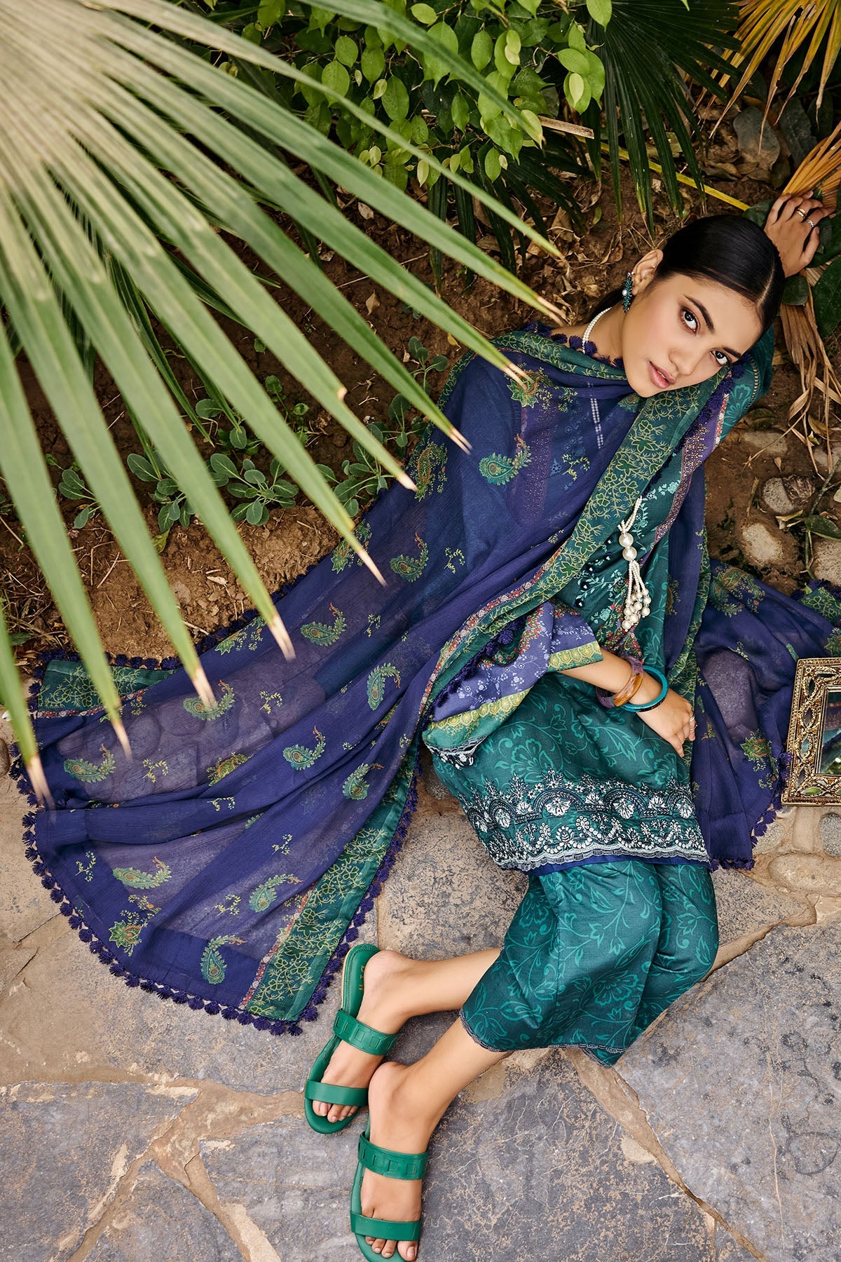 3528-PERIWINKLE DIGITAL PRINTED LAWN UNSTITCHED
