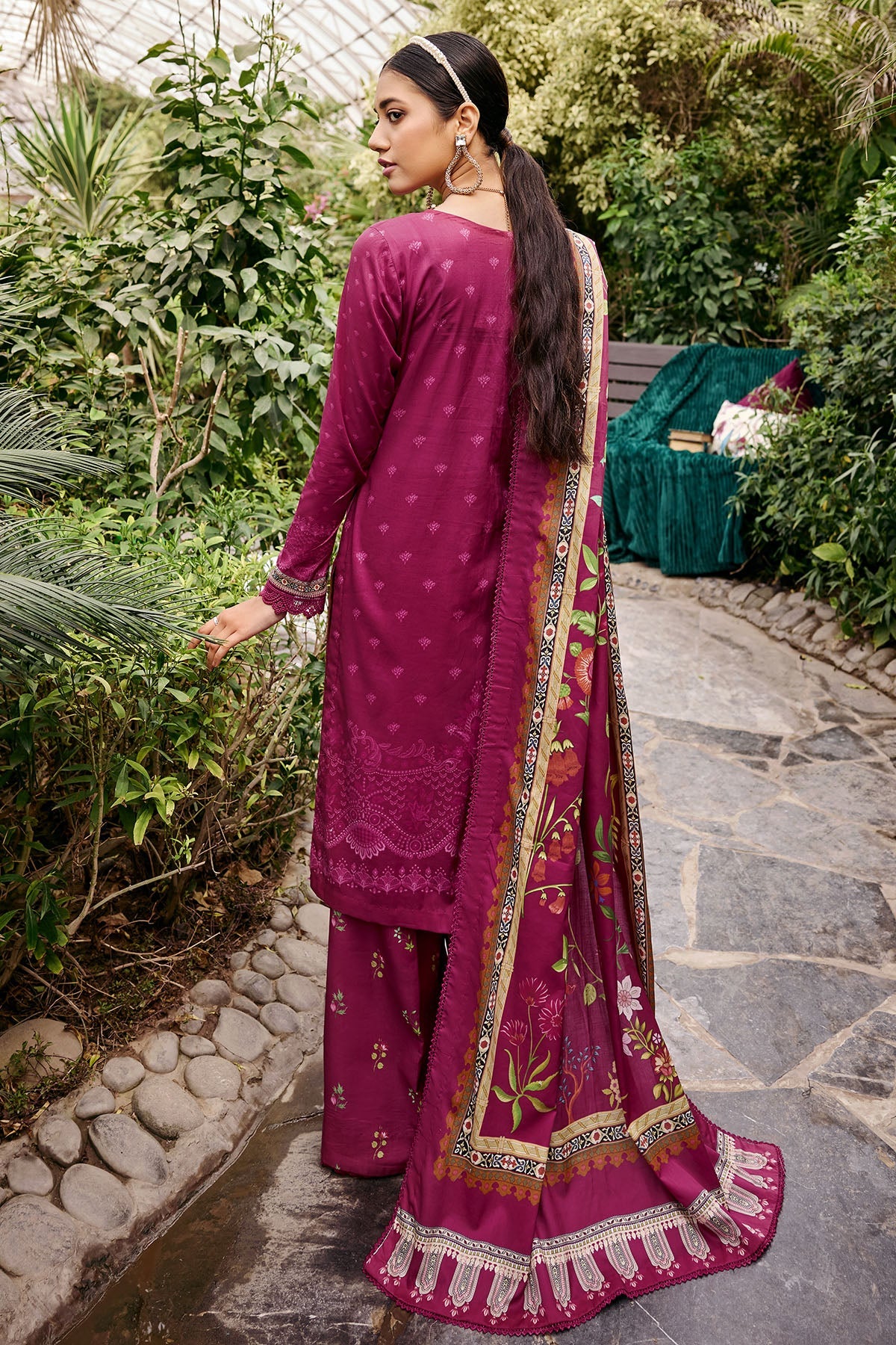 3531-AZURE DIGITAL PRINTED LAWN UNSTITCHED