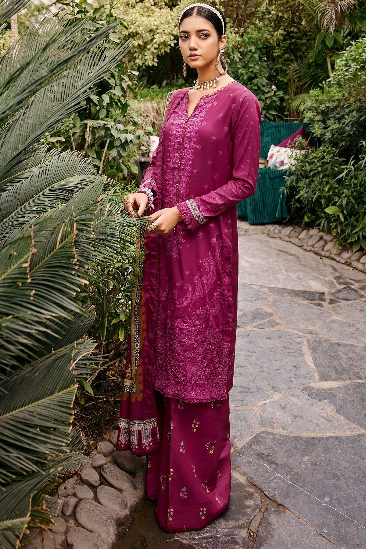 3531-AZURE DIGITAL PRINTED LAWN UNSTITCHED