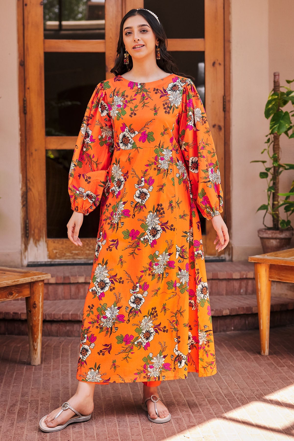 3560-PRINT-A DIGITAL PRINTED LAWN STITCHED