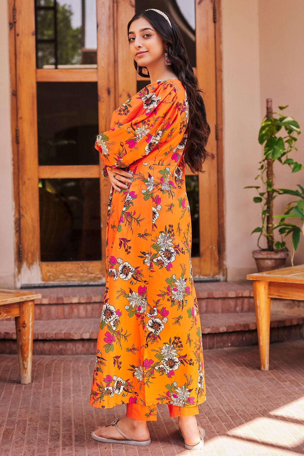 3560-PRINT-A DIGITAL PRINTED LAWN STITCHED