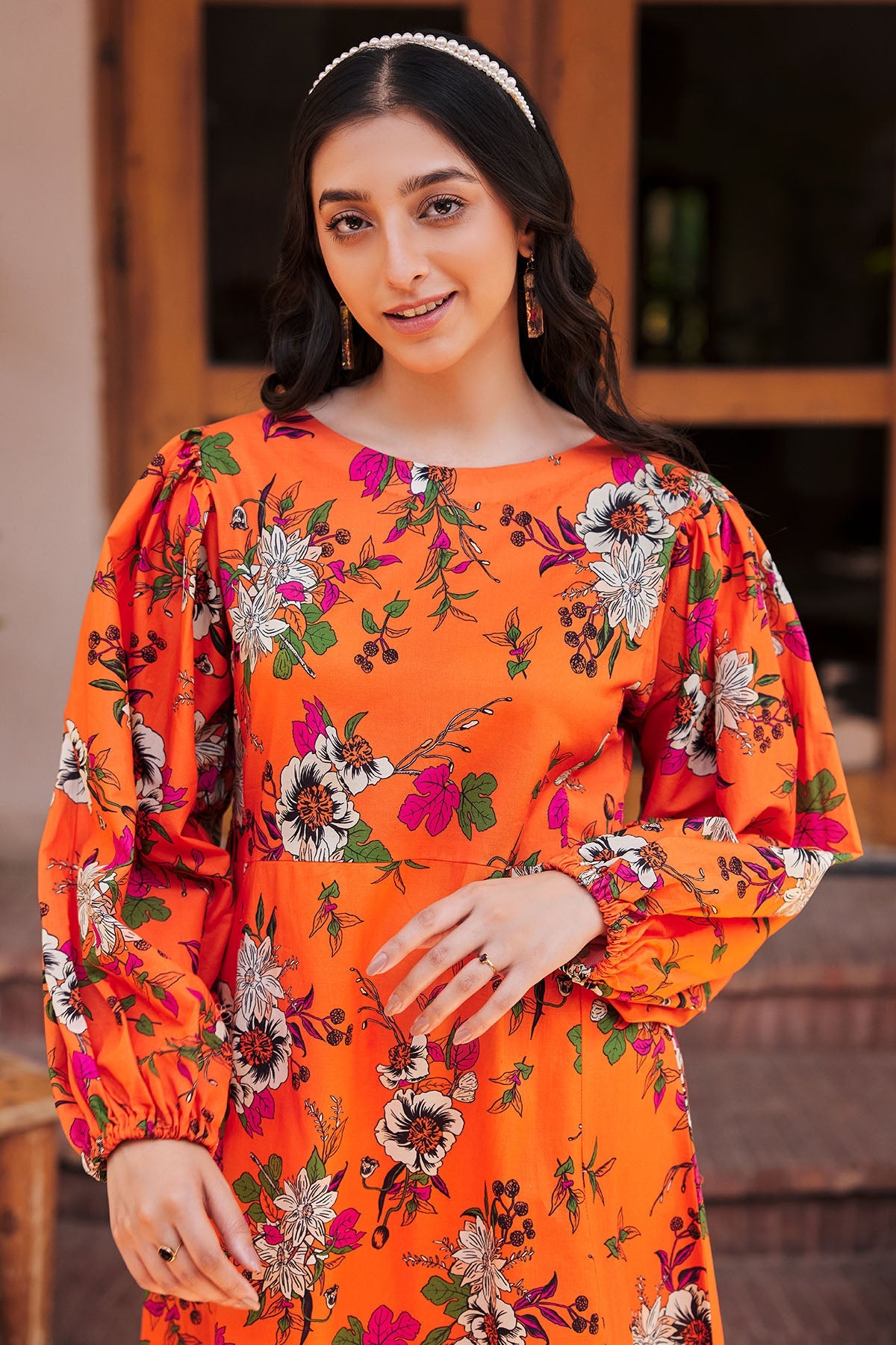 3560-PRINT-A DIGITAL PRINTED LAWN STITCHED