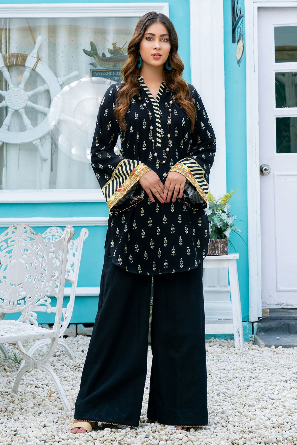 3591-EBONY DIGITAL PRINTED KHADDAR UNSTITCHED