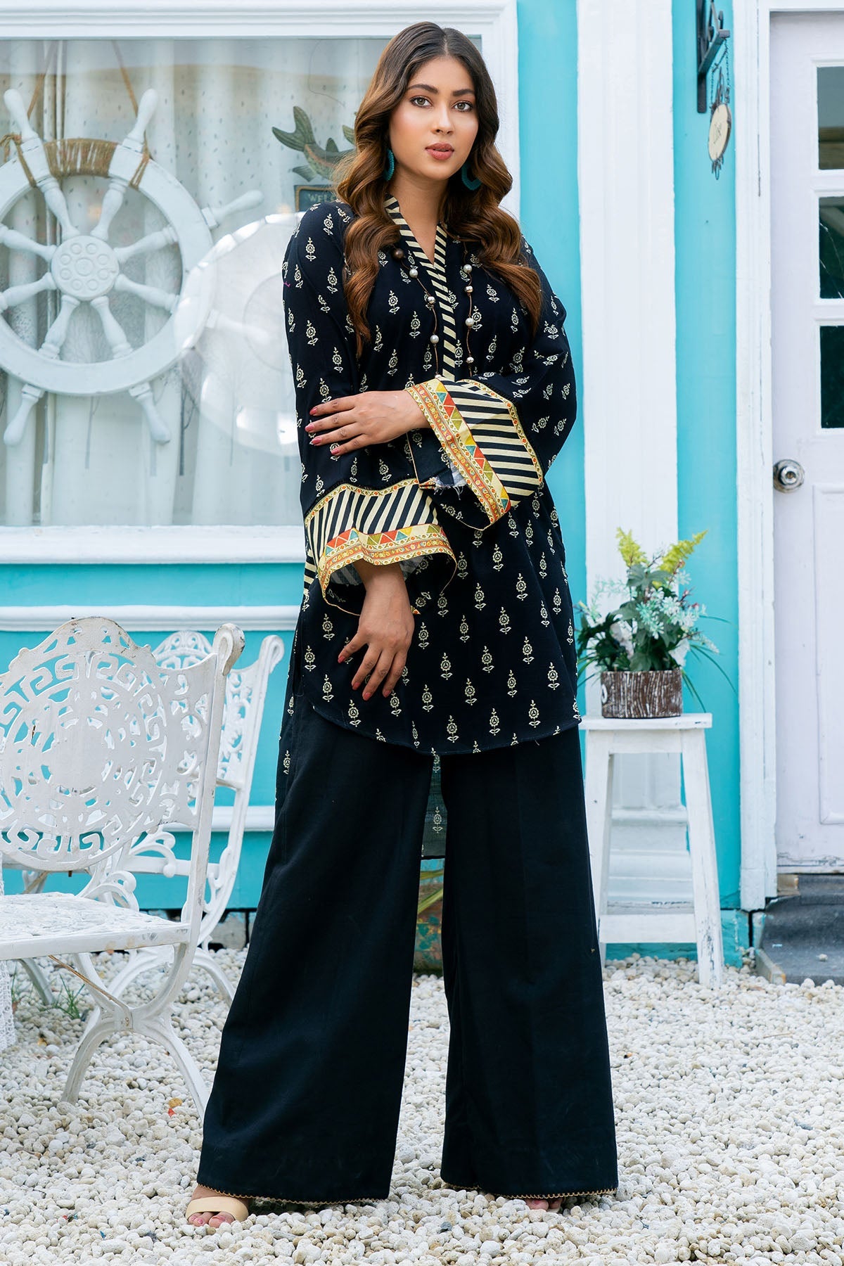3591-EBONY DIGITAL PRINTED KHADDAR UNSTITCHED