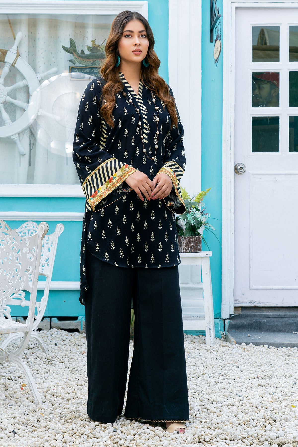 3591-EBONY DIGITAL PRINTED KHADDAR UNSTITCHED