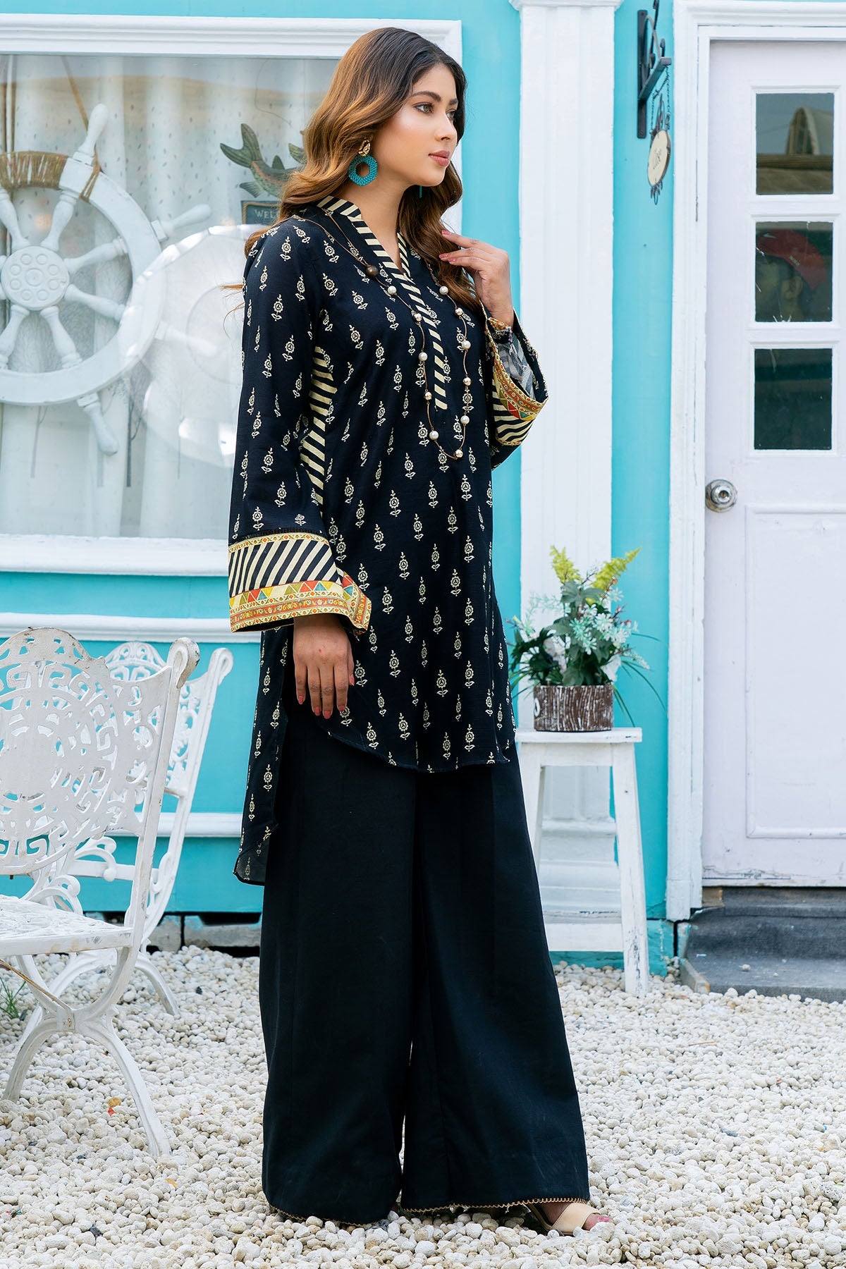 3591-EBONY DIGITAL PRINTED KHADDAR UNSTITCHED