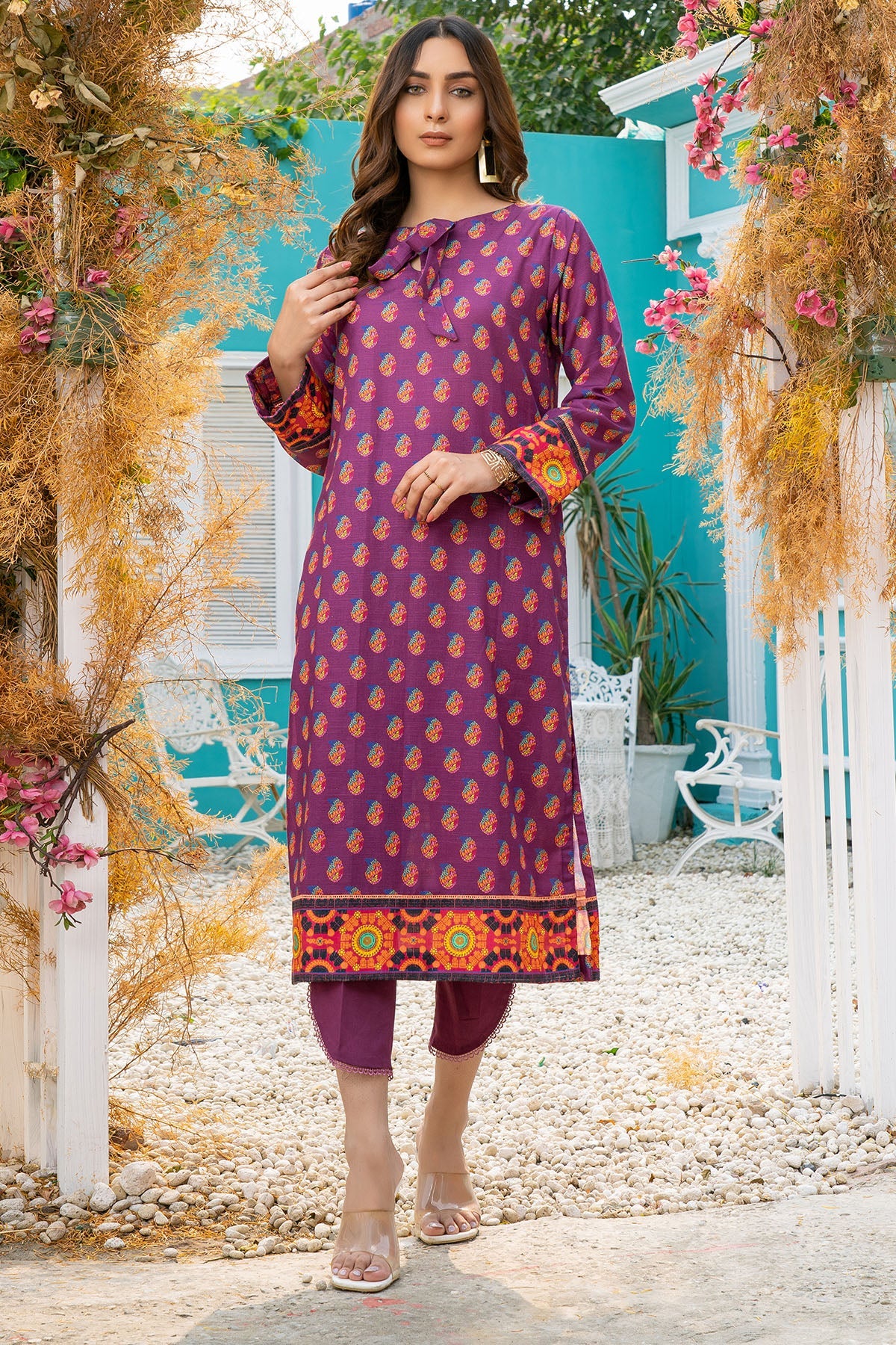 3595-DELONIX DIGITAL PRINTED KHADDAR UNSTITCHED