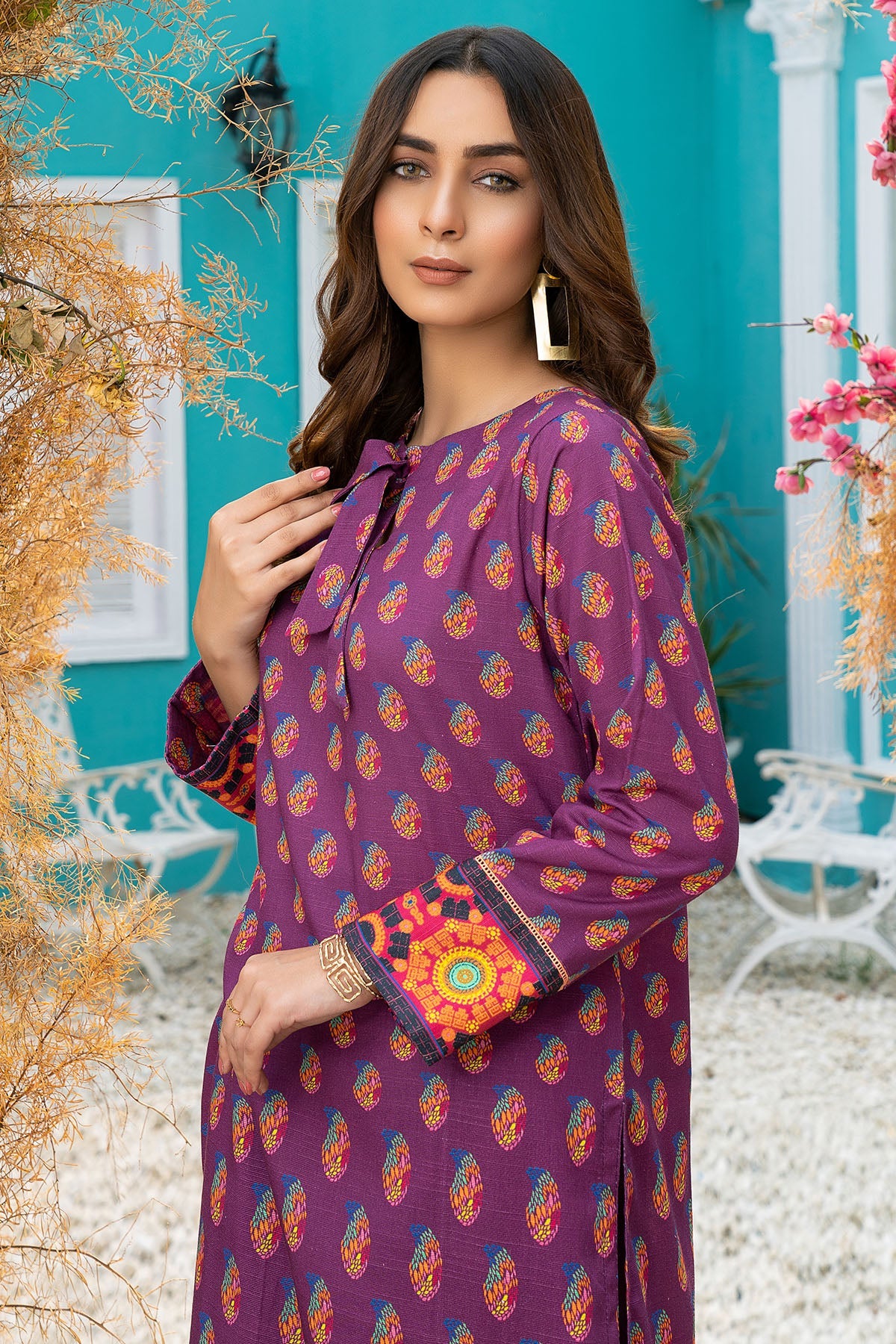 3595-DELONIX DIGITAL PRINTED KHADDAR UNSTITCHED
