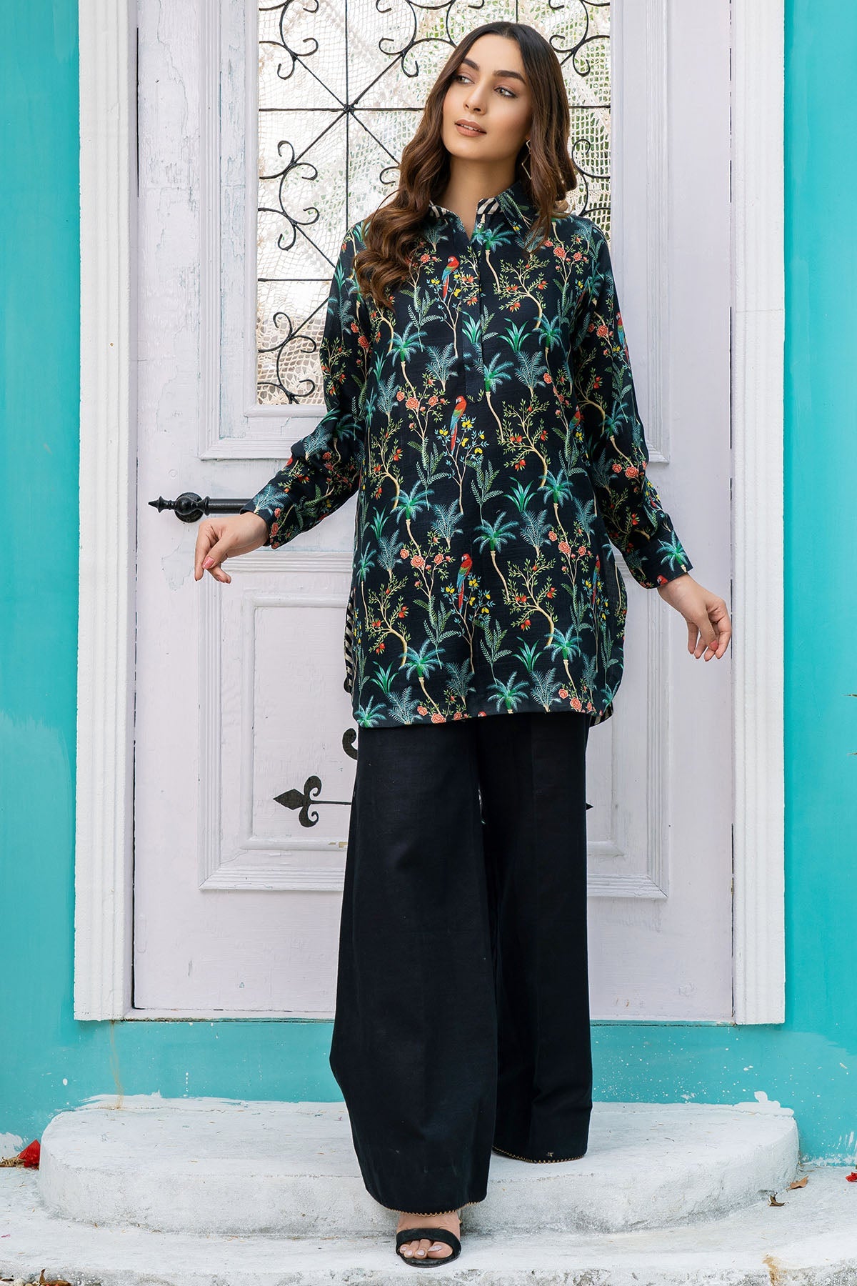 3600-SCARLET DIGITAL PRINTED KHADDAR UNSTITCHED