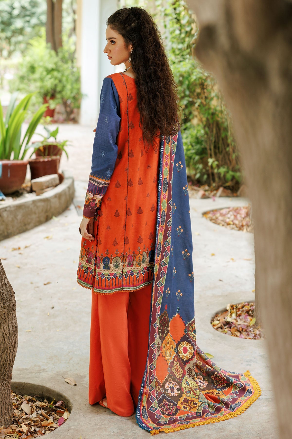 3603-DAYLILY DIGITAL PRINTED KHADDAR UNSTITCHED