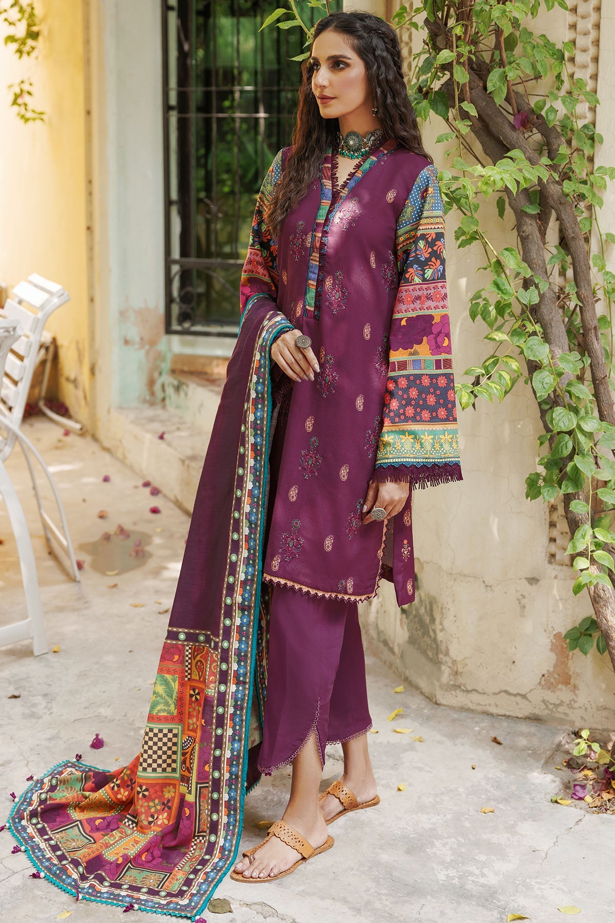 3604-MAPLE DIGITAL PRINTED KHADDAR UNSTITCHED