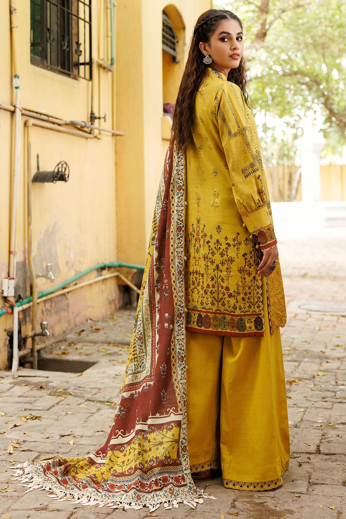 3605-HINOKI DIGITAL PRINTED KHADDAR STITCHED