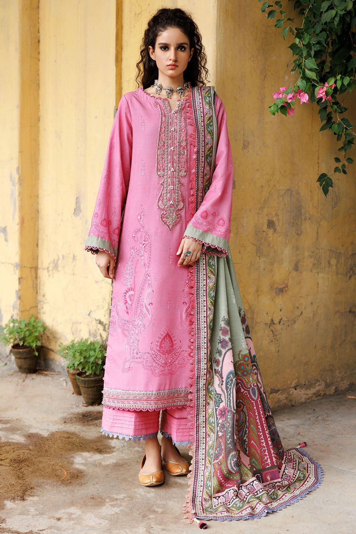 3609-CALADIUM DIGITAL PRINTED KHADDAR UNSTITCHED