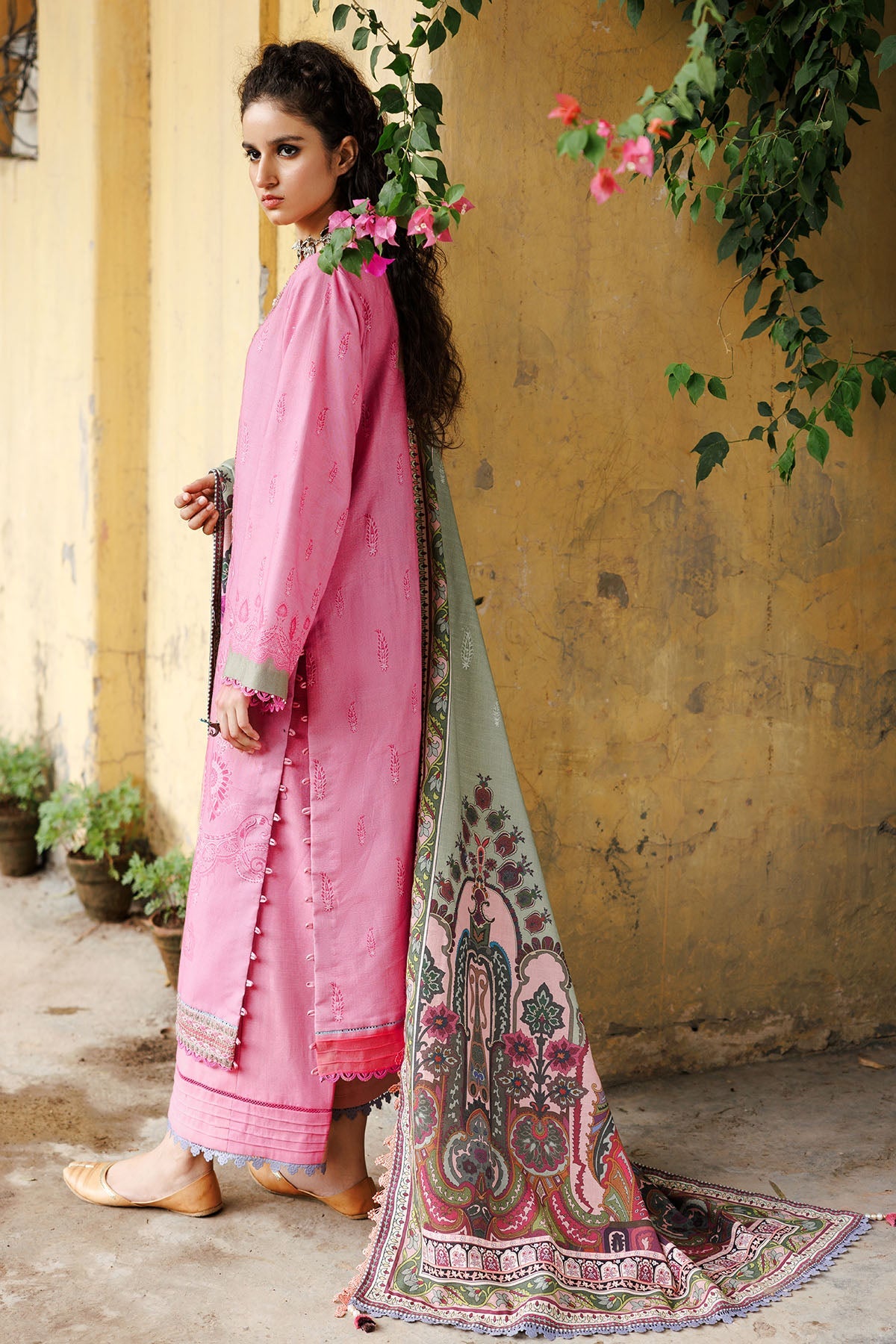 3609-CALADIUM DIGITAL PRINTED KHADDAR UNSTITCHED